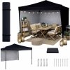 Pawilon ogrodowy LUARO namiot imprezowy handlowy altana 3x3m czarny